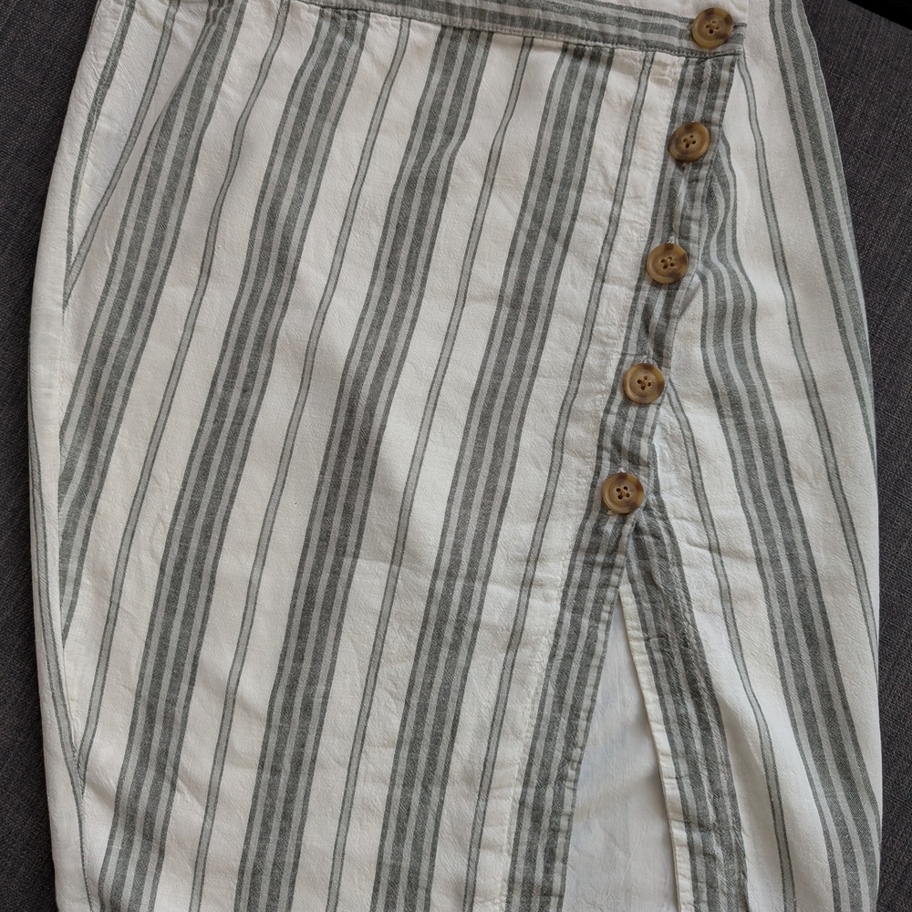 Urban Outfitters Striped Button-Down Skirt